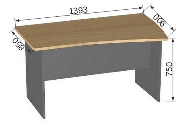 Мебель для офиса БэкВэм БВ-4.2 Стол эргономичный правый